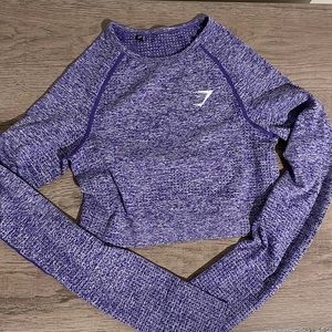 Purple Gymshark Workout Top